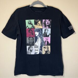 Taylor Swift The Eras Tour Tshirt concert tee merch black